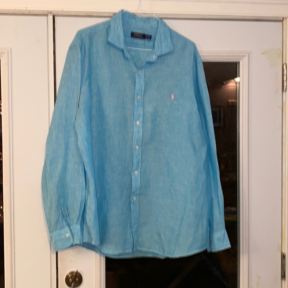 Polo button up shirt, light fabric, Size-XXL. Excellent Condition.